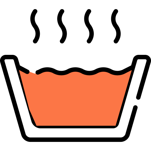 Hot water